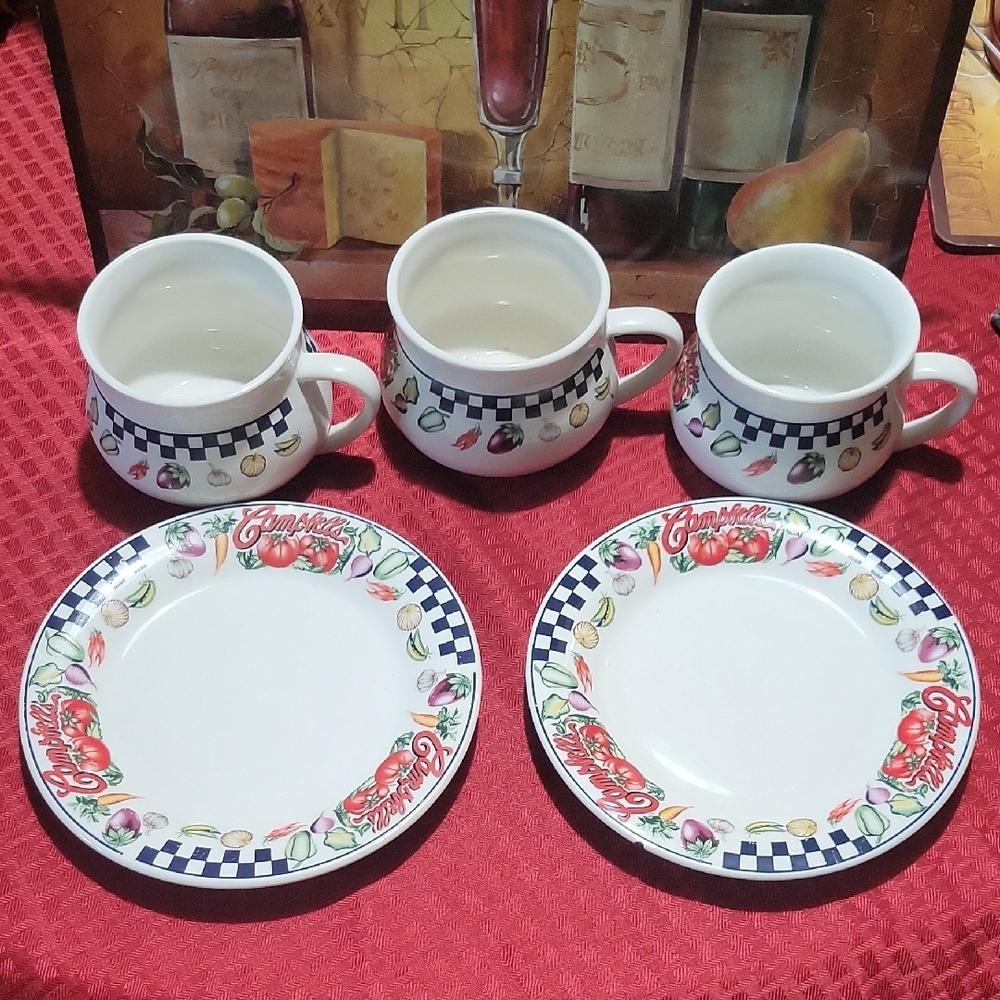 Cambell's Colorful Fruit Pattern Dinnerware Set - Picture 4 of 5